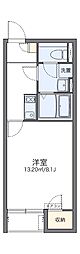 レオネクスト冨貴ケ丘 1Kの間取図画像