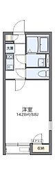 LEONEXTゆたか 1Kの間取図画像