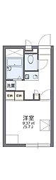 レオパレスレクエルド新下関 1Kの間取図画像