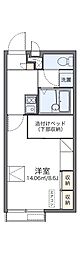 レオパレスカーサ・プラナス 1Kの間取図画像