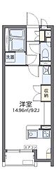 LEONEXTメリッサ ワンルームの間取図画像