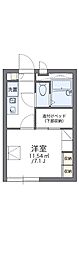 レオパレスエスト長府 1Kの間取図画像