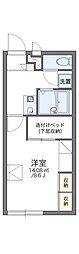 レオパレスサンクチュアリ 1Kの間取図画像