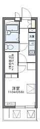 レオパレス長府駅 1Kの間取図画像