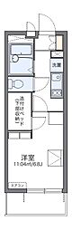 レオパレス長府駅 1Kの間取図画像