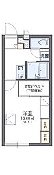 レオパレス住吉 1Kの間取図画像