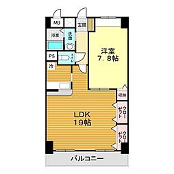 Sテイト新山口 1LDKの間取図画像