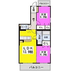 物件の間取り