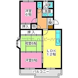 レークサイドパーク2 3LDKの間取図画像