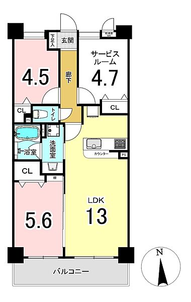 間取りを拡大表示