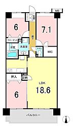 スターフィールド海老名 3LDKの間取図画像