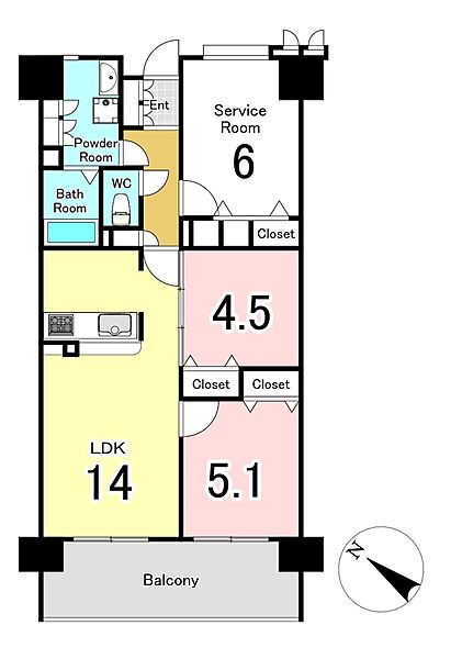 間取りを拡大表示