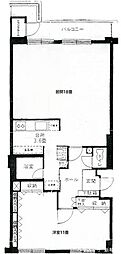 ロピア教育大前 1LDKの間取図画像