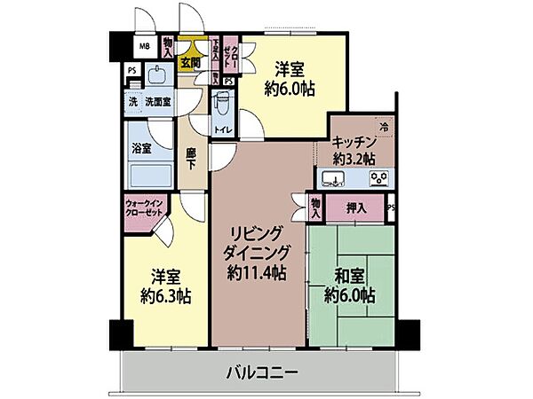 間取りを拡大表示
