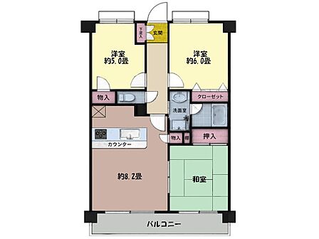 3LDK 間取り