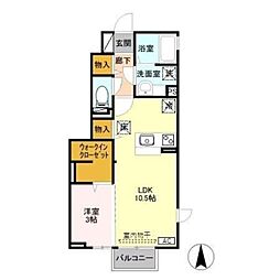 セーフハウス 1LDKの間取図画像