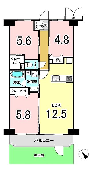 間取りを拡大表示