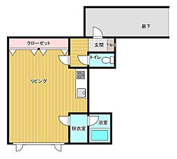TYマンション ワンルームの間取図画像