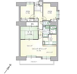 メイゾン琴似 3LDKの間取図画像