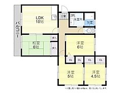 エスポワール栄町 4LDKの間取図画像