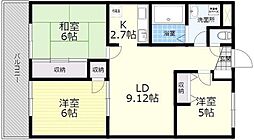 サイレントヒルズ城 3LDKの間取図画像