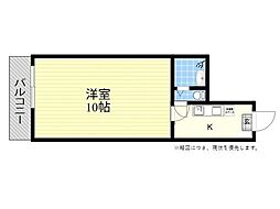 サンハイツ鶴崎 1Kの間取図画像