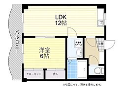 グリーンフォーレスト 1LDKの間取図画像