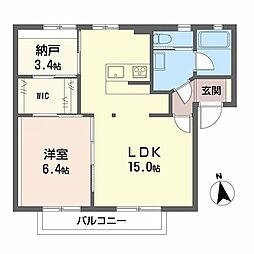 シンセリティ 1SLDKの間取図画像