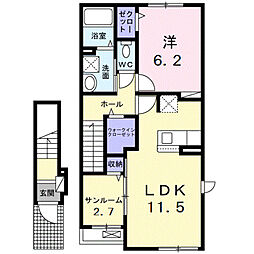 ステラ2-MY 1LDKの間取図画像