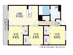 YouMeLife 3LDKの間取図画像