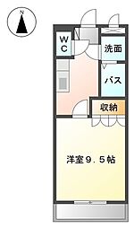 アメニティ市原 1Kの間取図画像