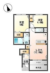 グランスペース 2LDKの間取図画像