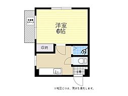 立花ビル 1Kの間取図画像