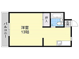 ジョイ85 ワンルームの間取図画像