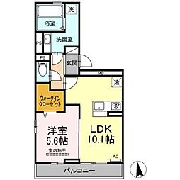 NAGISAA 1LDKの間取図画像