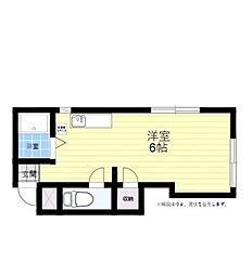 コーポ菅谷 ワンルームの間取図画像