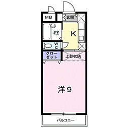 MAISONOHMICHI 1Kの間取図画像