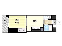サンシティ吉成 1DKの間取図画像