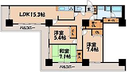 ウイング・ビュー 3LDKの間取図画像