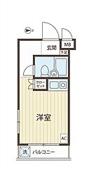 セントヒルズ一ツ橋学園 ワンルームの間取図画像