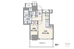 ブリリアタワー池袋West 1LDKの間取図画像