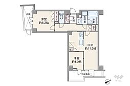 オープンレジデンシア目白フロントコート 2LDKの間取図画像