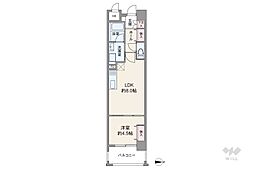 デュオ・スカーラ上野 1LDKの間取図画像