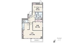 モンテベルデ六義園 1SLDKの間取図画像