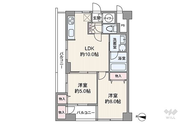 間取りを拡大表示
