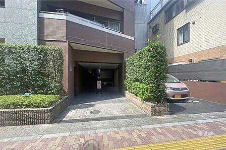 駐輪場の出入り口