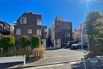 外観：グラシオ早稲田夏目坂の外観（北西側から）