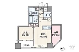 プレサンス本駒込アカデミア 1SLDKの間取図画像