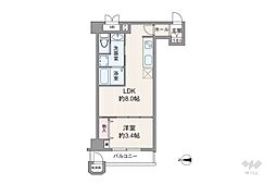 トーア駒込マンション 1LDKの間取図画像
