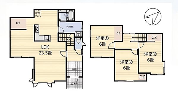間取りを拡大表示